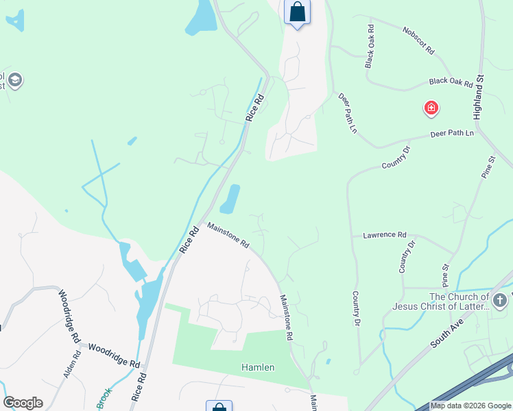 map of restaurants, bars, coffee shops, grocery stores, and more near 6 Coltsway in Wayland