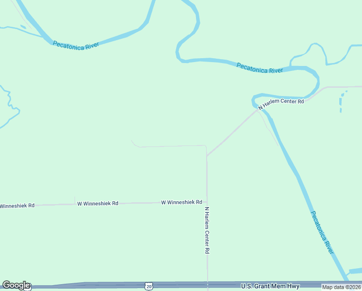 map of restaurants, bars, coffee shops, grocery stores, and more near 2760 North Harlem Center Road in Freeport