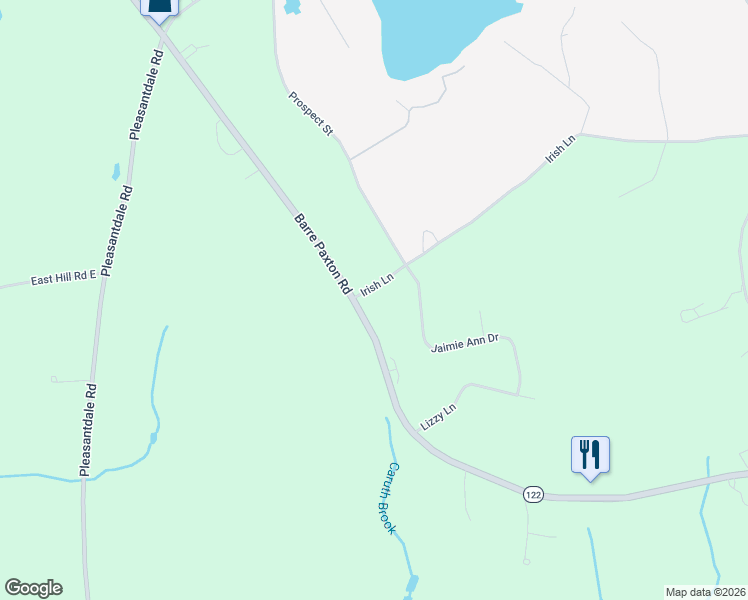 map of restaurants, bars, coffee shops, grocery stores, and more near 6 Irish Lane in Rutland