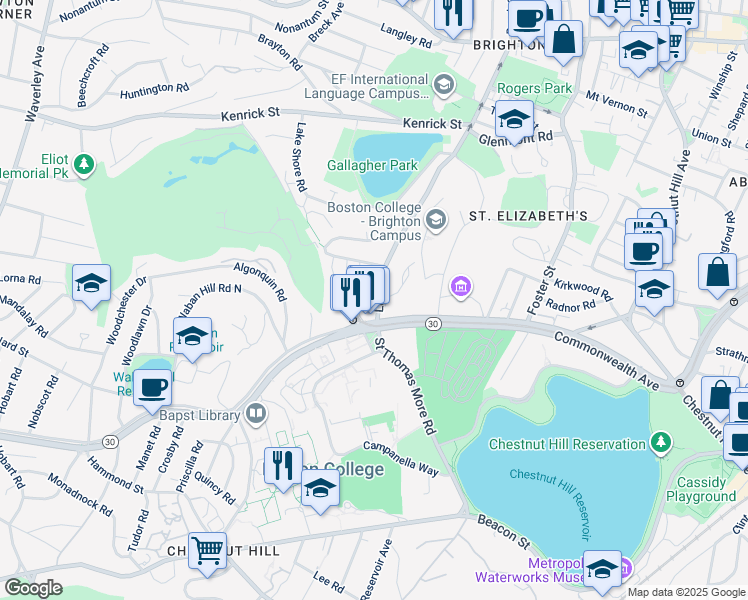 map of restaurants, bars, coffee shops, grocery stores, and more near in 