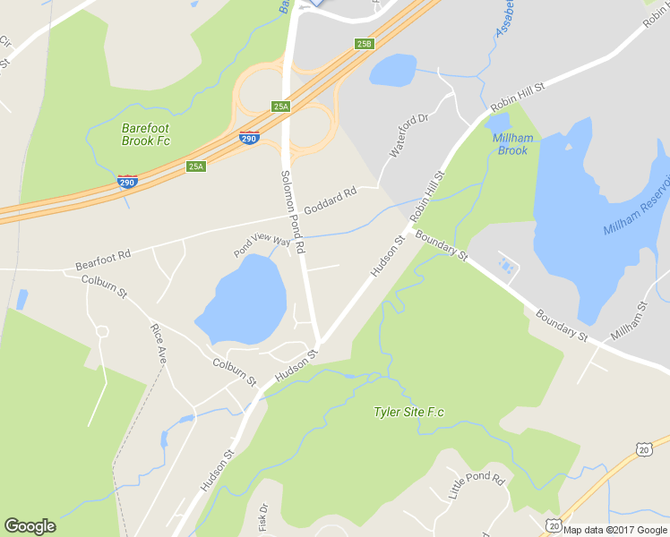 map of restaurants, bars, coffee shops, grocery stores, and more near 11 Corey Way in Northborough