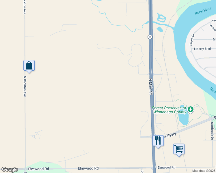 map of restaurants, bars, coffee shops, grocery stores, and more near in Machesney Park