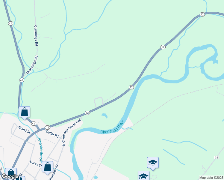 map of restaurants, bars, coffee shops, grocery stores, and more near 131 Fernandez Lane in Greene