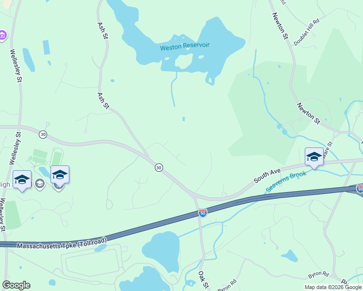 map of restaurants, bars, coffee shops, grocery stores, and more near 18 Trailside Road in Weston
