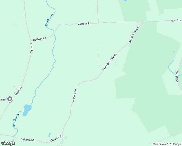 map of restaurants, bars, coffee shops, grocery stores, and more near 1060 New Braintree Road in Oakham