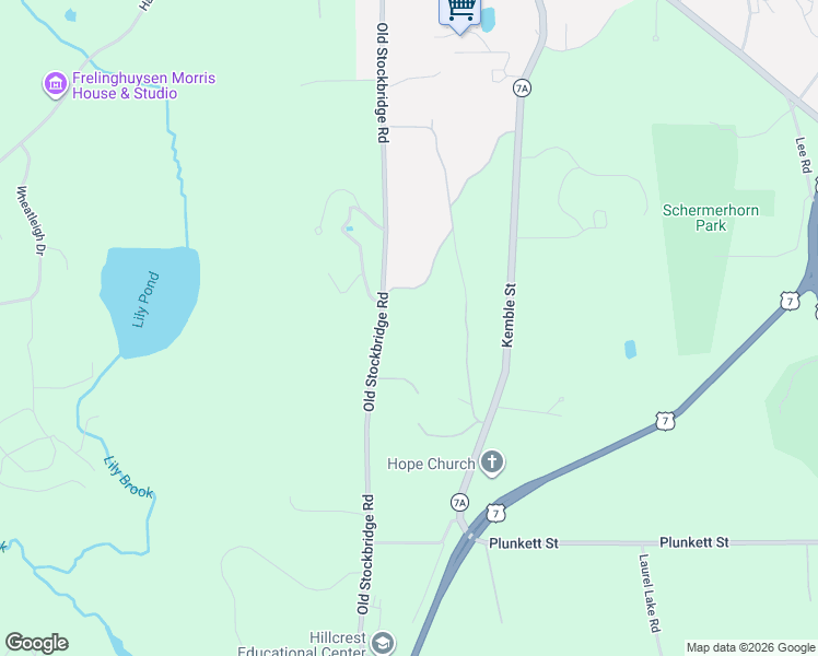 map of restaurants, bars, coffee shops, grocery stores, and more near 215 Old Stockbridge Road in Lenox