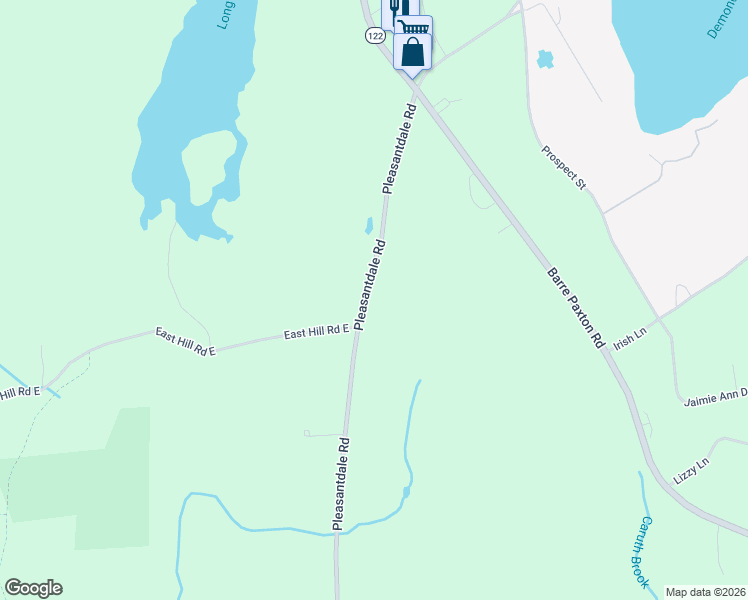 map of restaurants, bars, coffee shops, grocery stores, and more near 251 Pleasantdale Road in Rutland