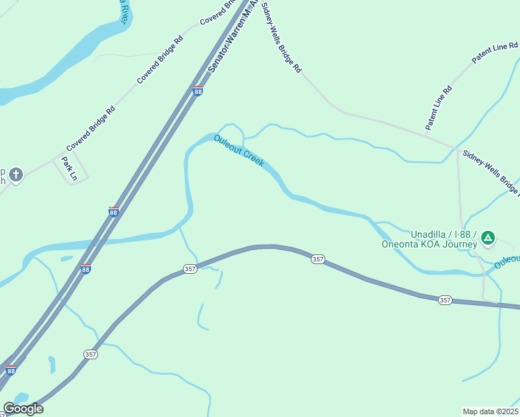 map of restaurants, bars, coffee shops, grocery stores, and more near 1770-2087 Highway 357 in Sidney Center