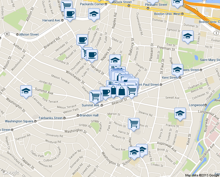 map of restaurants, bars, coffee shops, grocery stores, and more near in 