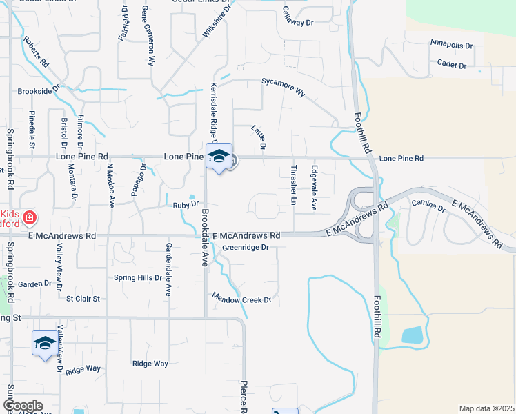 map of restaurants, bars, coffee shops, grocery stores, and more near 1641 Veranda Park Drive in Medford