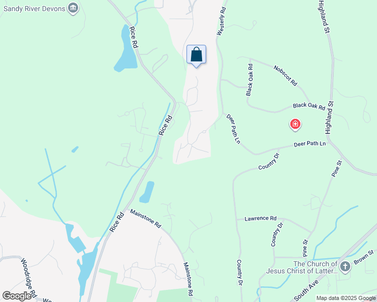 map of restaurants, bars, coffee shops, grocery stores, and more near 8 Daybreak in Wayland