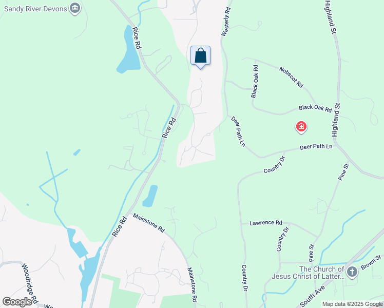 map of restaurants, bars, coffee shops, grocery stores, and more near 8 Daybreak in Wayland