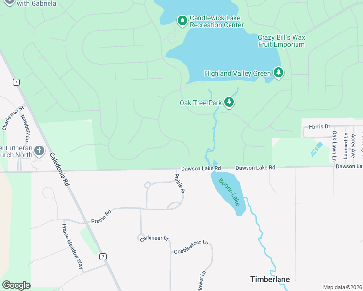 map of restaurants, bars, coffee shops, grocery stores, and more near 407 Talladega Drive Southwest in Poplar Grove