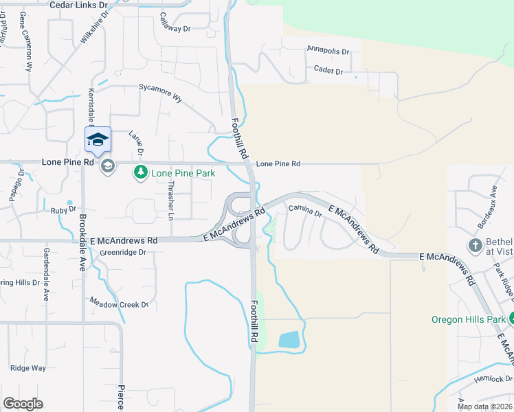 map of restaurants, bars, coffee shops, grocery stores, and more near McAndrews Road Bike Path in Medford
