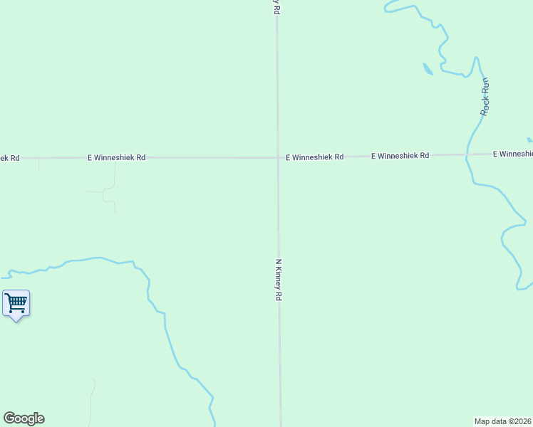 map of restaurants, bars, coffee shops, grocery stores, and more near 2826 North Kinney Road in Ridott
