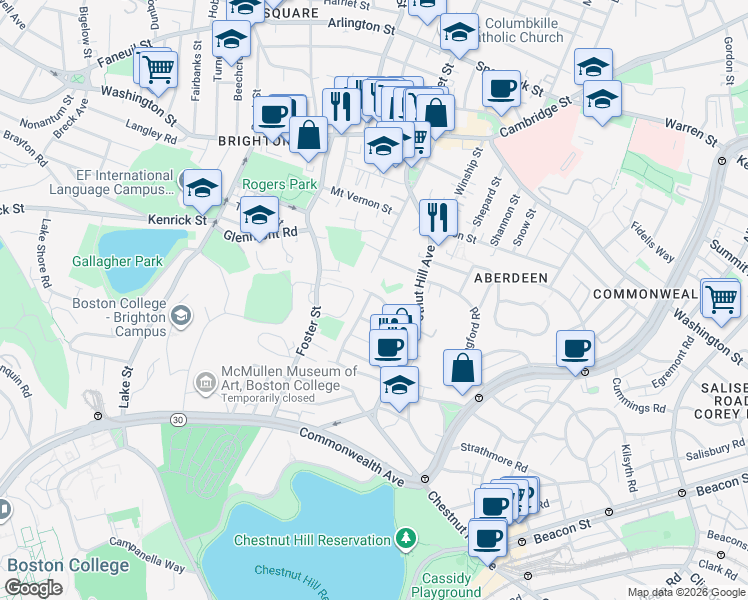 map of restaurants, bars, coffee shops, grocery stores, and more near 10 Portina Road in Boston