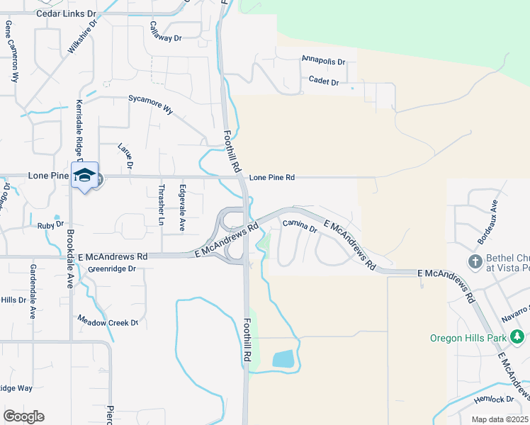 map of restaurants, bars, coffee shops, grocery stores, and more near 3600 Camina Drive in Medford