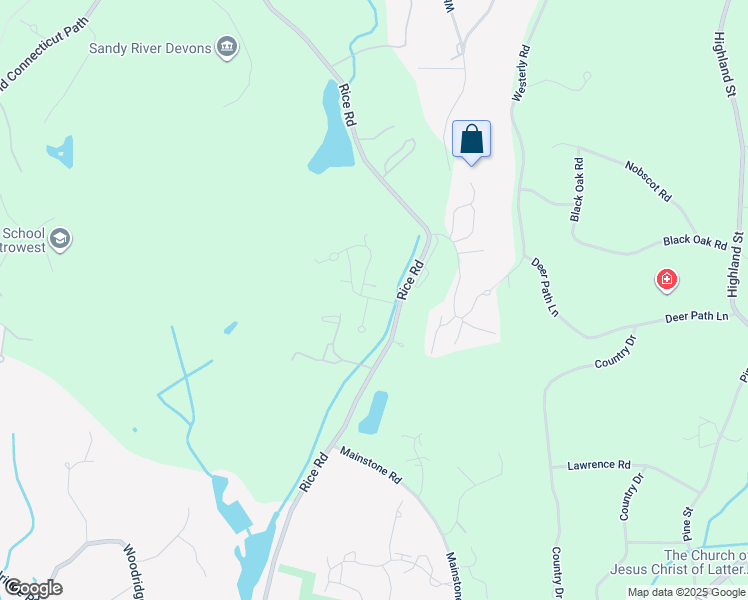 map of restaurants, bars, coffee shops, grocery stores, and more near 604 Wisteria Way in Wayland