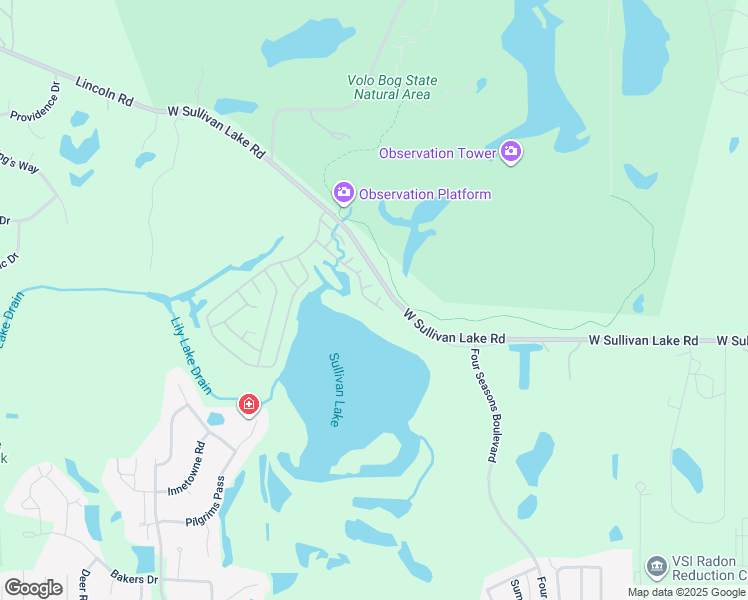 map of restaurants, bars, coffee shops, grocery stores, and more near 26 Oyster Bay in Lakemoor