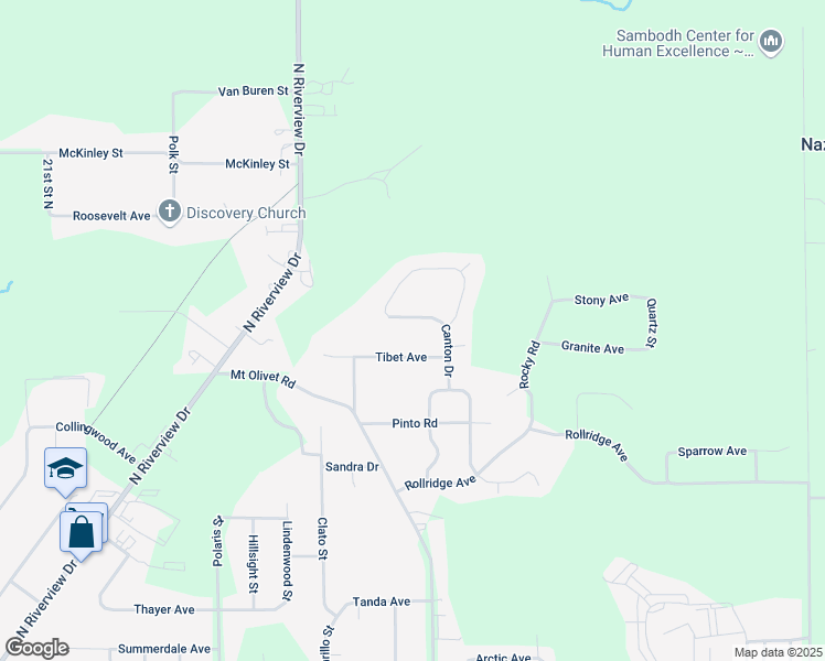 map of restaurants, bars, coffee shops, grocery stores, and more near 3504 Canton Drive in Kalamazoo
