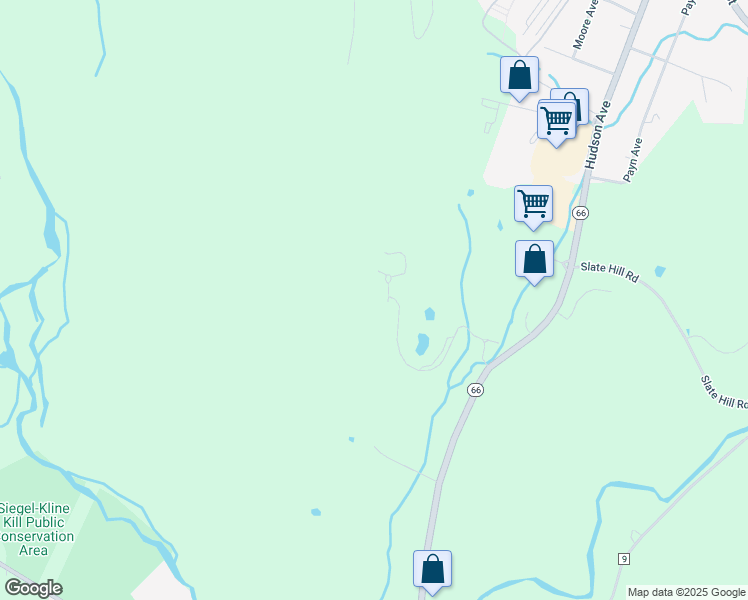 map of restaurants, bars, coffee shops, grocery stores, and more near 2542 New York 66 in Chatham