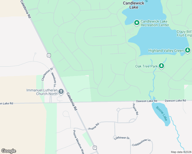 map of restaurants, bars, coffee shops, grocery stores, and more near 507 Pembroke Road Southwest in Poplar Grove