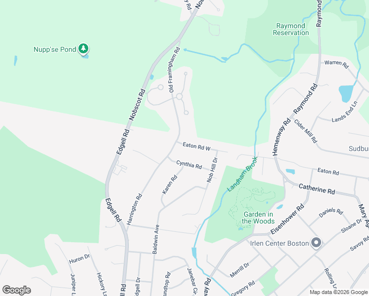 map of restaurants, bars, coffee shops, grocery stores, and more near 71 Harrington Road in Framingham