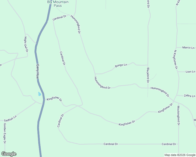 map of restaurants, bars, coffee shops, grocery stores, and more near Hummingbird Drive in Klamath County