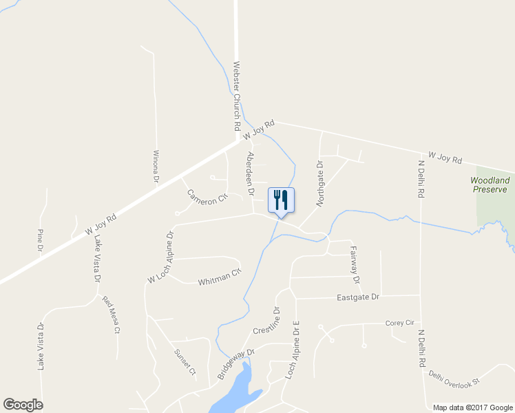 map of restaurants, bars, coffee shops, grocery stores, and more near 4722 Selkirk Court in Ann Arbor