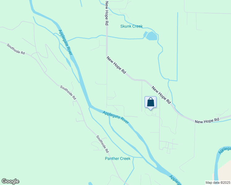 map of restaurants, bars, coffee shops, grocery stores, and more near 6760 New Hope Road in Grants Pass