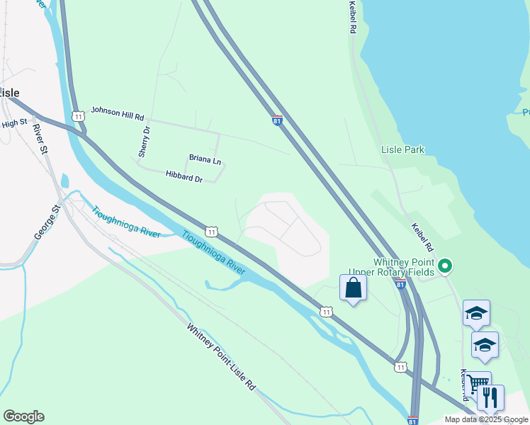 map of restaurants, bars, coffee shops, grocery stores, and more near 81 Cayuga Drive in Lisle