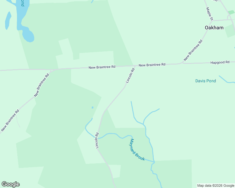 map of restaurants, bars, coffee shops, grocery stores, and more near 354 Lincoln Road in Oakham