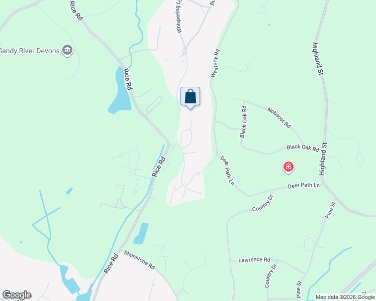 map of restaurants, bars, coffee shops, grocery stores, and more near 18 Astra in Wayland