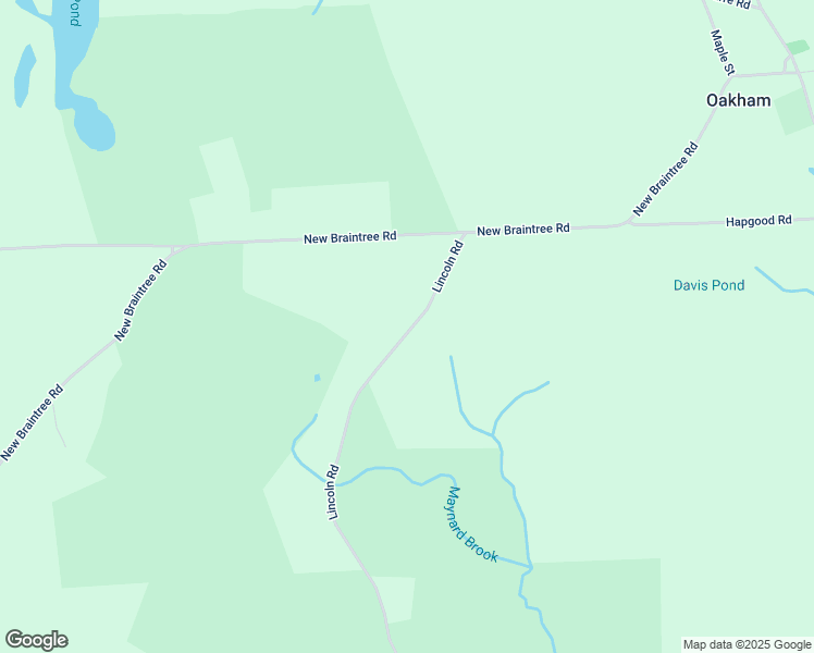 map of restaurants, bars, coffee shops, grocery stores, and more near 354 Lincoln Road in Oakham