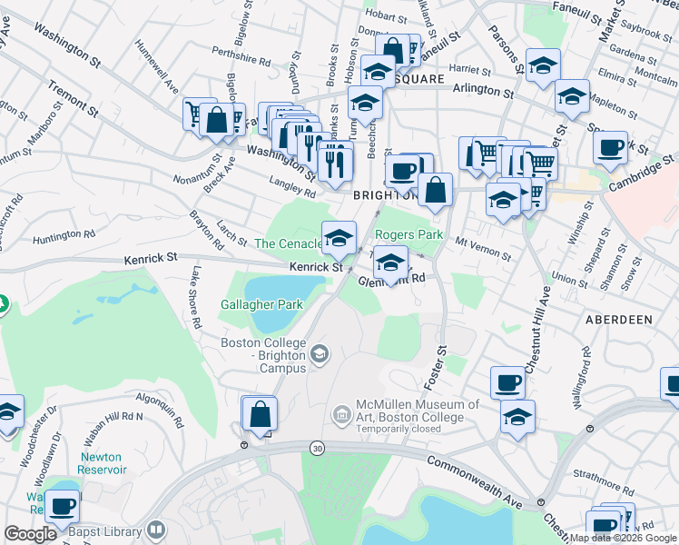 map of restaurants, bars, coffee shops, grocery stores, and more near in 