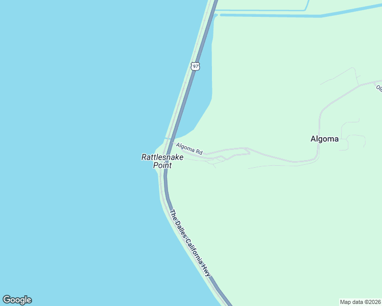 map of restaurants, bars, coffee shops, grocery stores, and more near 12919 Algoma Road in Klamath Falls