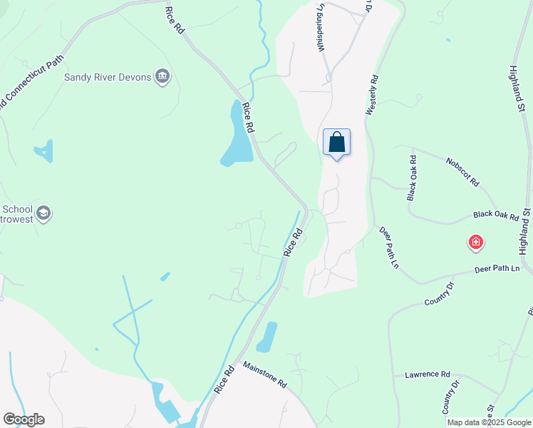map of restaurants, bars, coffee shops, grocery stores, and more near 1006 Wisteria Way in Wayland