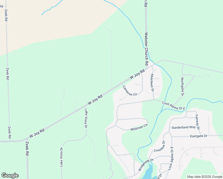 map of restaurants, bars, coffee shops, grocery stores, and more near 4771 West Joy Road in Dexter