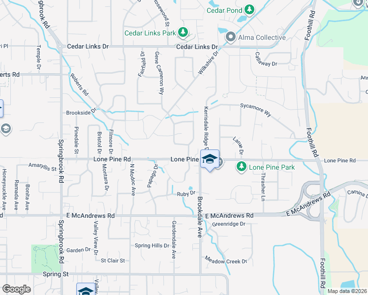 map of restaurants, bars, coffee shops, grocery stores, and more near 3074 Jason Way in Medford