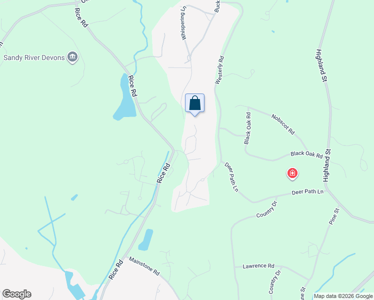 map of restaurants, bars, coffee shops, grocery stores, and more near 18 Astra in Wayland