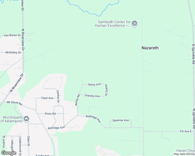 map of restaurants, bars, coffee shops, grocery stores, and more near 4331 Stony Avenue in Kalamazoo