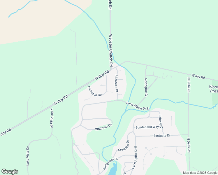 map of restaurants, bars, coffee shops, grocery stores, and more near 4543 Cameron Circle in Dexter