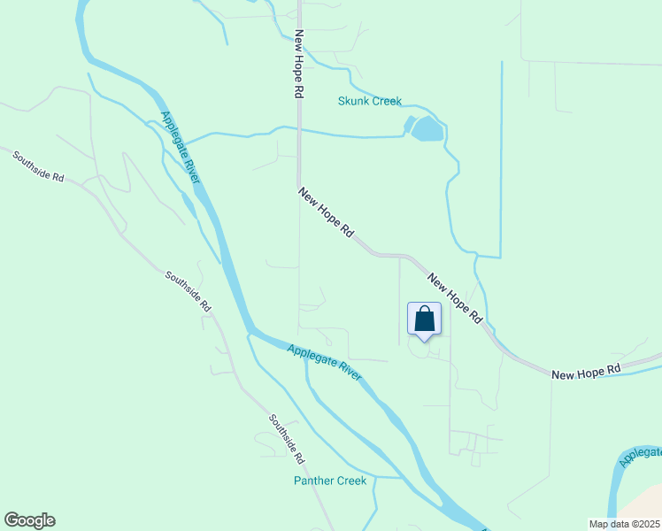 map of restaurants, bars, coffee shops, grocery stores, and more near 6760 New Hope Road in Grants Pass