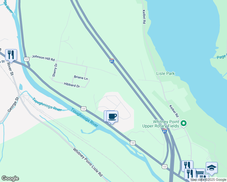 map of restaurants, bars, coffee shops, grocery stores, and more near 81 Cayuga Drive in Lisle