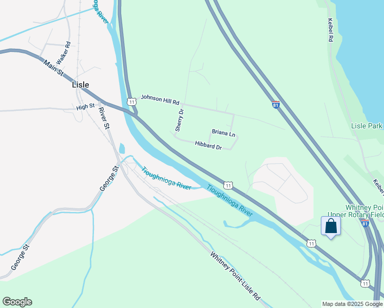 map of restaurants, bars, coffee shops, grocery stores, and more near 3212 U.S. 11 in Lisle