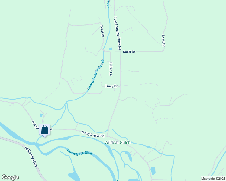 map of restaurants, bars, coffee shops, grocery stores, and more near 185 Tracy Drive in Grants Pass