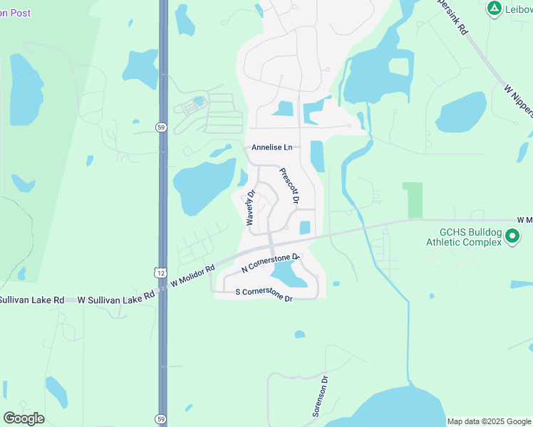 map of restaurants, bars, coffee shops, grocery stores, and more near 1280 Remington Drive in Volo