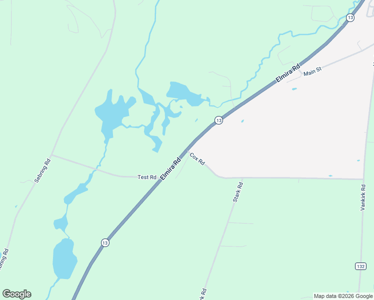 map of restaurants, bars, coffee shops, grocery stores, and more near 2066 Elmira Road in Tompkins