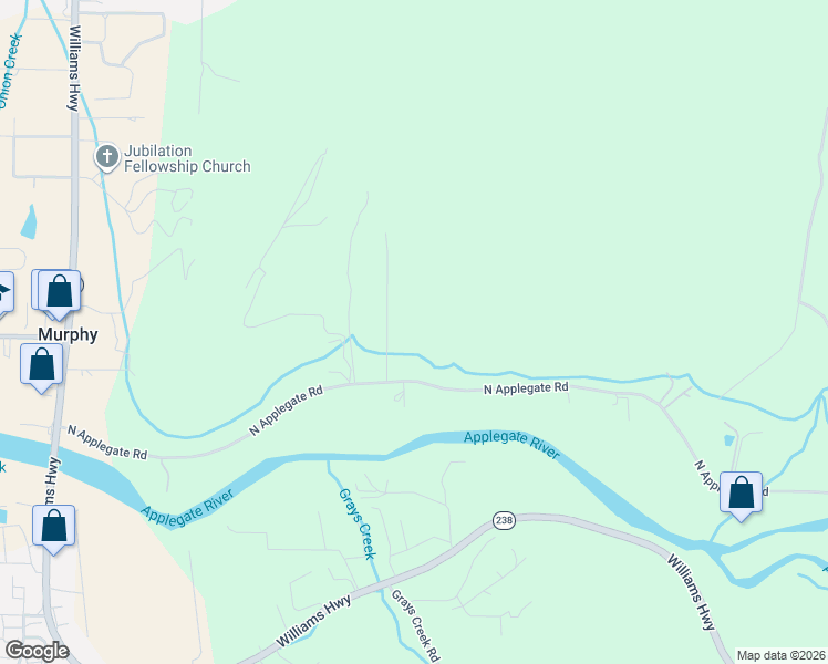 map of restaurants, bars, coffee shops, grocery stores, and more near 7310 North Applegate Road in Grants Pass
