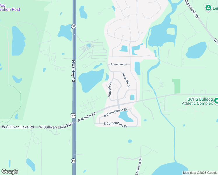map of restaurants, bars, coffee shops, grocery stores, and more near 1300 Waverly Drive in Volo